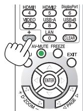 NEC M403H,  M403W,  M403X - Appuyez sur la touche ID SET de la télécommande (NP02RC). - 2