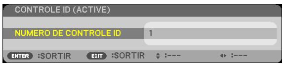 NEC M403H,  M403W,  M403X - Appuyez sur la touche ID SET de la télécommande (NP02RC). - 1