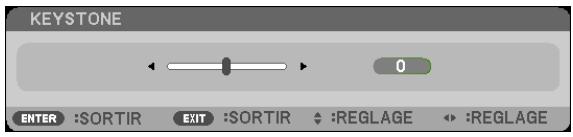 NEC M403H,  M403W,  M403X - Appuyer sur la touche KEYSTONE. - 1