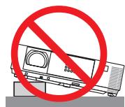 NEC M403H,  M403W,  M403X - Placez le projecteur en position horizontale - 2