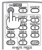 NEC M403H,  M403W,  M403X - Mise sous tension du projecteur - 4