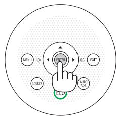 NEC M403H,  M403W,  M403X - Appuyer sur la touche ENTER pour executer la selection. - 1