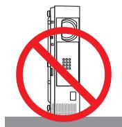 NEC M403H,  M403W,  M403X - Placez le projecteur en position horizontale - 3