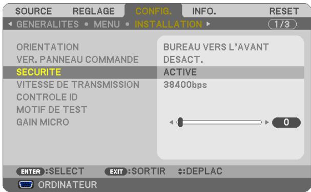 NEC UM280WI - Appuyez sur la touche MENU. - 1