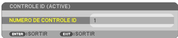 NEC UM280WI - Appuyez sur la touche ID SET de la télécommande (NP02RC). - 1