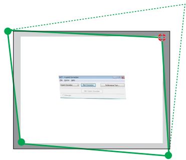 NEC UM280WI - Projection d'une image depuis un angle (GCT) - 5