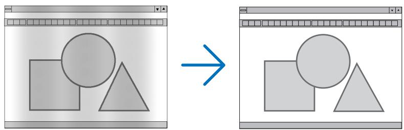 NEC UM280WI - Réglage de l'horloge et de la phase [HORLOGE/PHASE] - 1