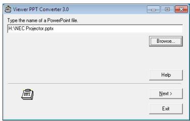 NEC UM280WI - Conversion de fichiers PowerPoint et enregistrement sur mémoire USB - 2