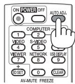 NEC UM280WI - Ajustement de l'image à l'aide du réglage automatique - 4