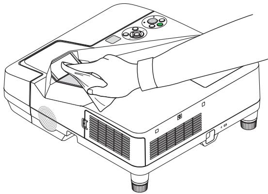 NEC UM280WI - Nettoyage de la fenêtre de projection - 1