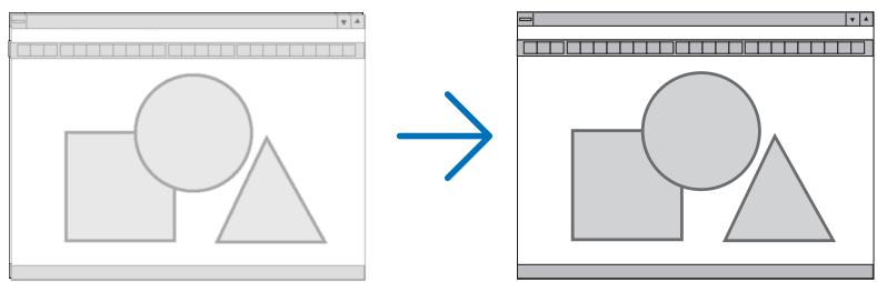NEC UM280WI - Réglage de l'horloge et de la phase [HORLOGE/PHASE] - 2