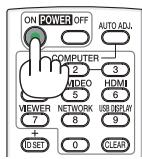 NEC UM280WI - Mise sous tension du projecteur - 2