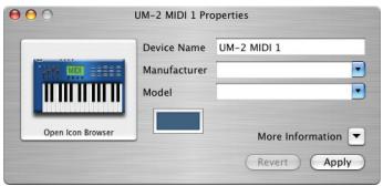 EDIROL UM-2EX - Set the Device Name. - 1
