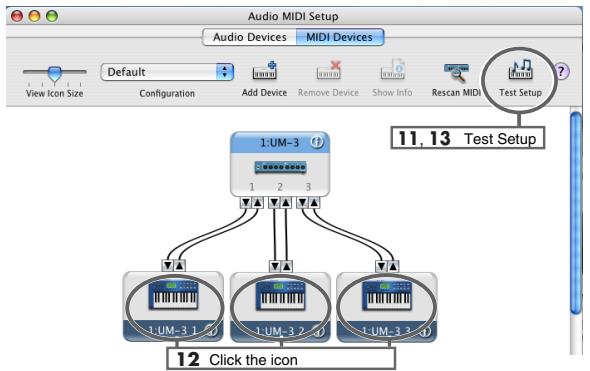 EDIROL UM-3EX - Click Test Setup. - 1