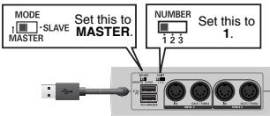 EDIROL UM-3EX - Cautions when connecting - 1