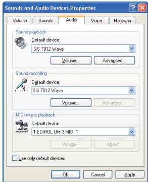 EDIROL UM-3EX - Windows XP users - 1