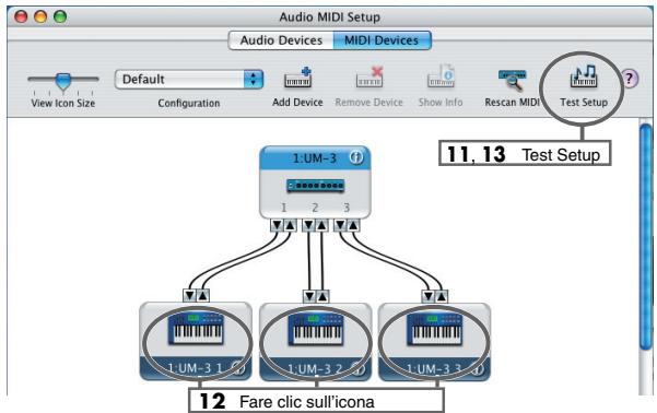 EDIROL UM-3EX - Fare cli su Test Setup. - 1
