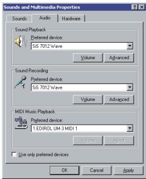 EDIROL UM-3EX - Windows 2000/Me users - 1