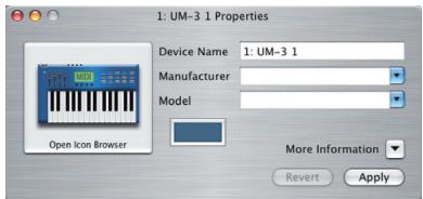 EDIROL UM-3EX - - Configuración del controlador - 2