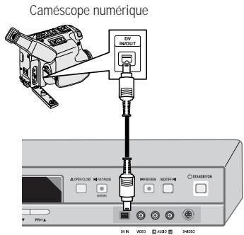 DAEWOO ELECTRONICS DHR-8105S - Raccordement d'un Caméscope Numérique - 1