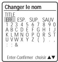 DAEWOO ELECTRONICS DHR-8105S - Modification du nom d'un titre - 2