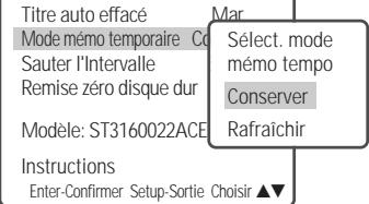 DAEWOO ELECTRONICS DHR-8105S - Mode de la mémoire tampon - 1