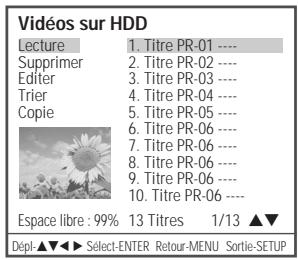 DAEWOO ELECTRONICS DHR-8105S - Lecture d'un titre HDD - 1