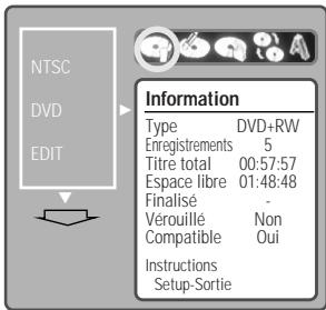 DAEWOO ELECTRONICS DHR-8105S - Informations sur le disque - 2