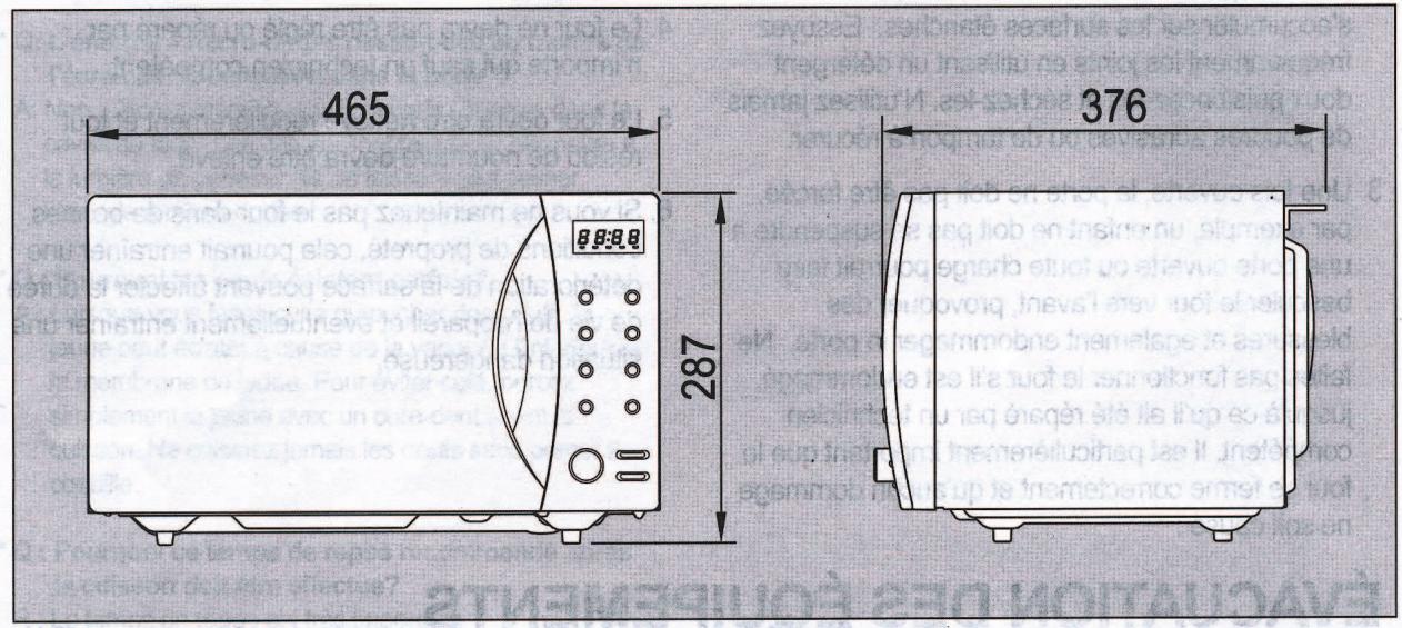DAEWOO ELECTRONICS KOG-9A0R - Caractéristiques techniques - 1