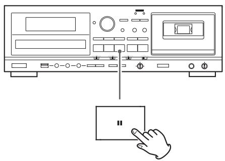 TEAC AD-800-B - Suspending playback temporarily (Pause mode) - 1