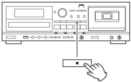 TEAC AD-800-B - Stopping playback - 1