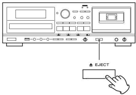 TEAC AD-800-B - Press the TAPE EJECT (▲) button to open the cassette tape compartment. - 1