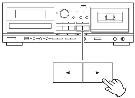 TEAC AD-800-B - Press the Forward (▶) or Reverse (▲) play button to start playback. - 1