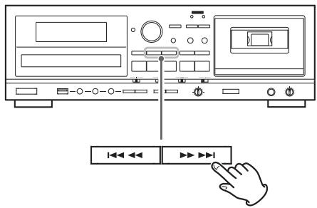 TEAC AD-800-B - Skipping to an earlier or later track/file - 1