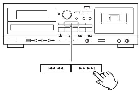 TEAC AD-800-B - Recherche d'un passage de piste ou de fichier - 2