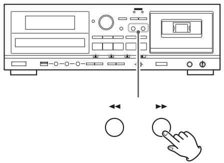 TEAC AD-800-B - Fast-forwarding/Rewinding a tape - 1