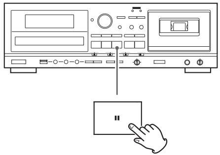 TEAC AD-800-B - Arrêt provisoire de la lecture (mode de pause) - 1