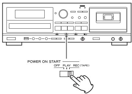 TEAC AD-800-B - Réglez le sélecteur off-play-rec sur la position REC (enregistrement). - 1
