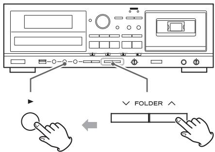 TEAC AD-800-B - Sélection d'un dossier - 1