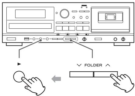 TEAC AD-800-B - Selecting a folder - 1