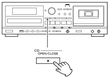 TEAC AD-800-B - Press the CD OPEN/CLOSE (▲) button to open the disc tray. - 1