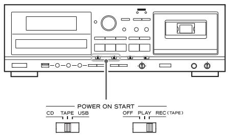 TEAC AD-800-B - Mise sous ou hors tension - 2