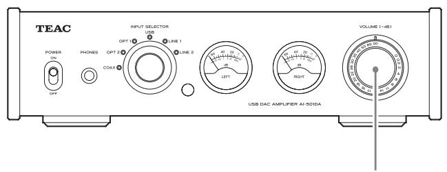 TEAC AI501DA - Ajuste el volumen. - 1