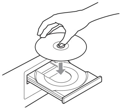 TEAC CD-P650 - Place a disc on the tray with the printed label facing up. - 1