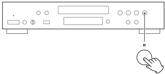TEAC CD-P650 - Appuyez sur la touche pause (II) pendant la lecture. - 1