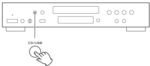TEAC CD-P650 - Press the CD/USB button to select "USB". - 1