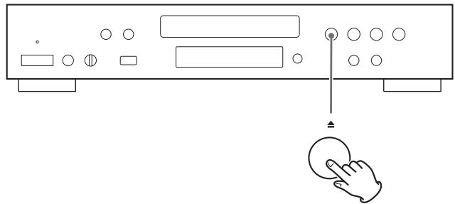 TEAC CD-P650-B - Press the Open/close button () to close the tray. - 1