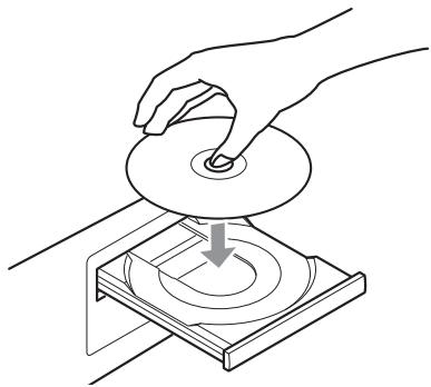 TEAC CD-P650-B - Place a disc on the tray with the printed label facing up. - 1