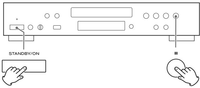 TEAC CD-P650-B - Rappel des réglages d'usine - 1