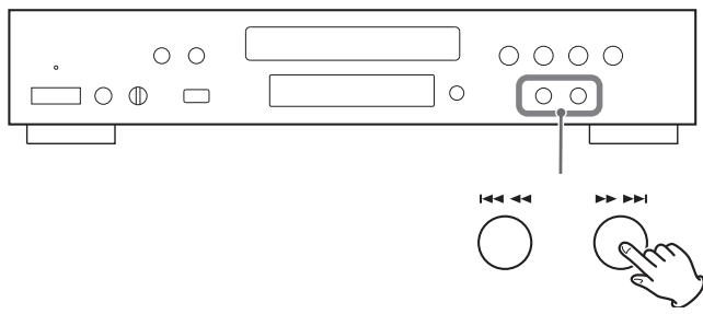 TEAC CD-P650-B - To skip to the next or a previous track/file - 1